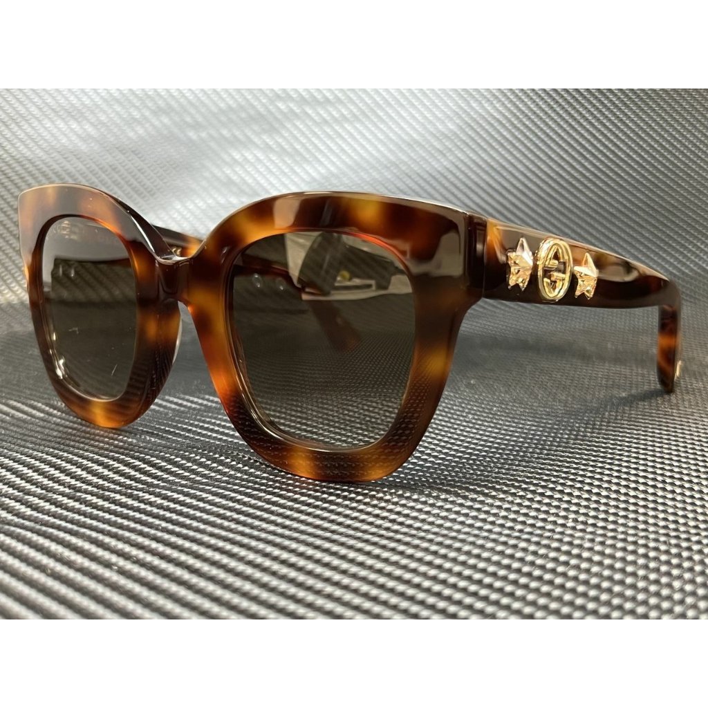 Gucci Havana Brown 49mm Sunglasses